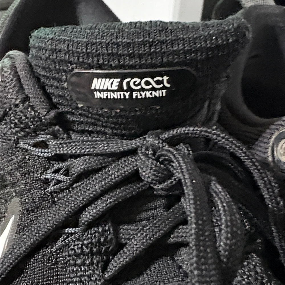 Nike React Infinity Flyknit 2 Black Sneakers - Picture 4 of 8